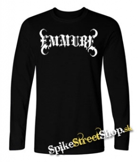 EMMURE - Logo - čierne pánske tričko s dlhými rukávmi