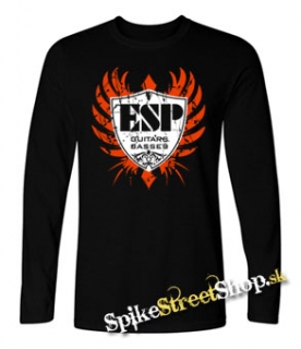 ESP - Guitar, Basses - čierne pánske tričko s dlhými rukávmi