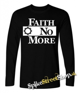FAITH NO MORE - Logo - čierne pánske tričko s dlhými rukávmi