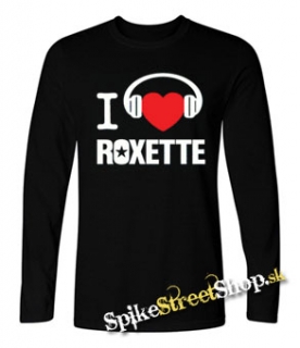 I LOVE ROXETTE 2 - čierne pánske tričko s dlhými rukávmi