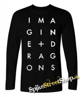 IMAGINE DRAGONS - Boxes - čierne pánske tričko s dlhými rukávmi