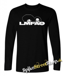 LMFAO - Logo - čierne pánske tričko s dlhými rukávmi