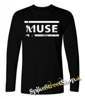 MUSE - Crash Logo - čierne pánske tričko s dlhými rukávmi