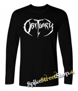 ORBITUARY - Logo - čierne pánske tričko s dlhými rukávmi