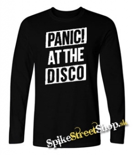 PANIC AT THE DISCO - Big Logo - čierne pánske tričko s dlhými rukávmi