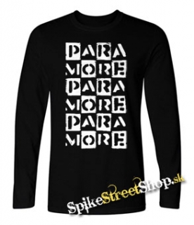 PARAMORE - Boxes - čierne pánske tričko s dlhými rukávmi