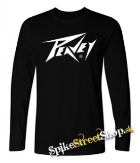 PEAVEY - Logo - čierne pánske tričko s dlhými rukávmi