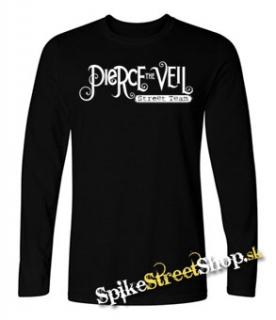 PIERCE THE VEIL - Logo - čierne pánske tričko s dlhými rukávmi
