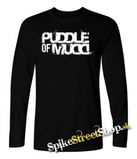 PUDDLE OF MUDD - Logo - čierne pánske tričko s dlhými rukávmi