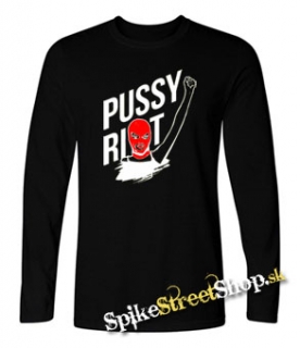 PUSSY RIOT - čierne pánske tričko s dlhými rukávmi