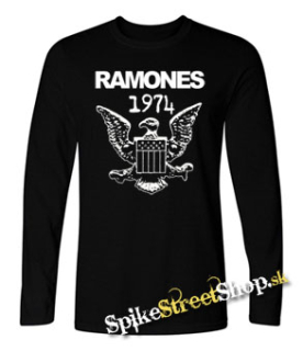 RAMONES - 1974 - čierne pánske tričko s dlhými rukávmi