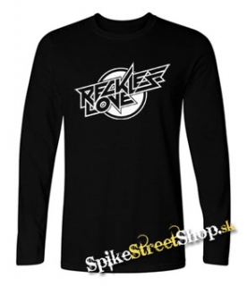 RECKLESS LOVE - Logo - čierne pánske tričko s dlhými rukávmi