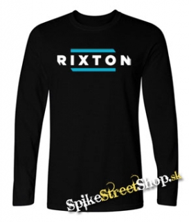 RIXTON - Logo - čierne pánske tričko s dlhými rukávmi