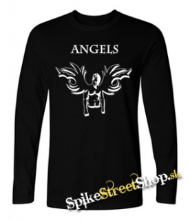 ROBBIE WILLIAMS - Angel - čierne pánske tričko s dlhými rukávmi