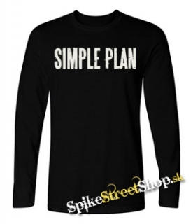SIMPLE PLAN - Logo - čierne pánske tričko s dlhými rukávmi