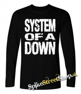 SYSTEM OF A DOWN - Logo - čierne pánske tričko s dlhými rukávmi