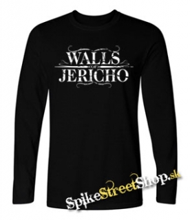 WALLS OF JERICHO - Logo - čierne pánske tričko s dlhými rukávmi