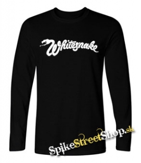 WHITESNAKE - Logo - čierne pánske tričko s dlhými rukávmi