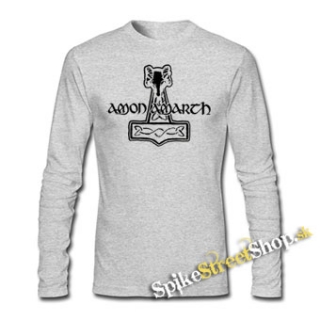 AMON AMARTH - Hammer of Thor - šedé pánske tričko s dlhými rukávmi