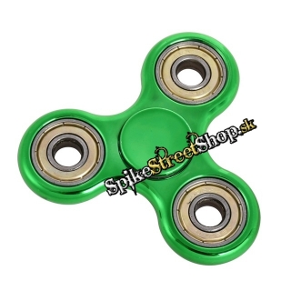 Kovový Fidget Spinner ZELENÝ - 3 Hranný