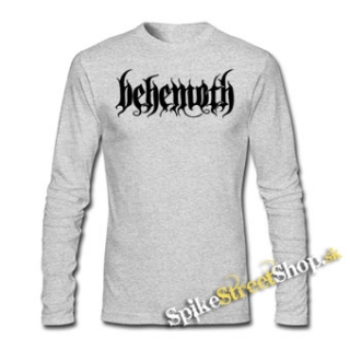 BEHEMOTH - Logo - šedé pánske tričko s dlhými rukávmi