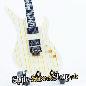 Gitara AVENGED SEVENFOLD - SYNYSTER GATES SCHECTER YELLO WHITE - Mini Guitar USA