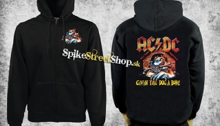 AC/DC - Givin The Dog A Bone - čierna pánska mikina na zips