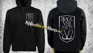 BLACK VEIL BRIDES - Badge Skinny Fit - čierna pánska mikina na zips