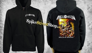 HELLOWEEN - Walls Of Jericho - čierna pánska mikina na zips