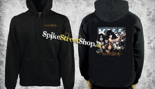 KISS - Monster - čierna pánska mikina na zips