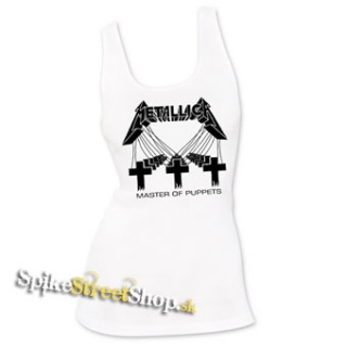 METALLICA - Master Of Puppets - Ladies Vest Top - biele