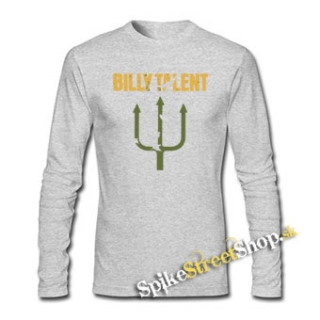 BILLY TALENT - Colored Logo - šedé pánske tričko s dlhými rukávmi