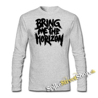 BRING ME THE HORIZON - Painted Logo - šedé pánske tričko s dlhými rukávmi