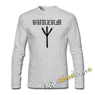 BURZUM - Crest - šedé pánske tričko s dlhými rukávmi