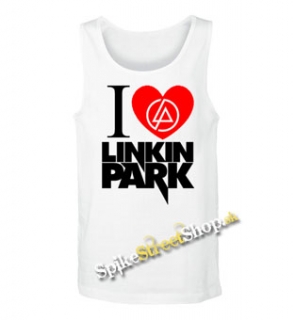 I LOVE LINKIN PARK - Mens Vest Tank Top - biele