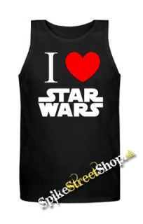 I LOVE STAR WARS - Mens Vest Tank Top - čierne