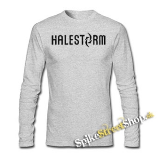HALESTORM - Logo - šedé pánske tričko s dlhými rukávmi