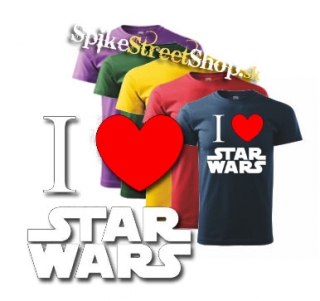 I LOVE STAR WARS - farebné pánske tričko