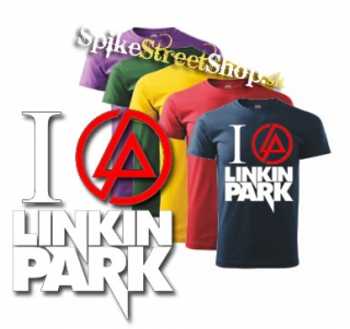I LOVE LINKIN PARK - Crest Motive - farebné pánske tričko