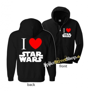 I LOVE STAR WARS - mikina na zips