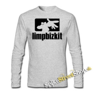 LIMP BIZKIT - Spray Logo - šedé pánske tričko s dlhými rukávmi