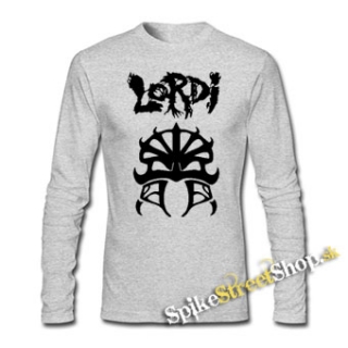 LORDI - Symbol - šedé pánske tričko s dlhými rukávmi