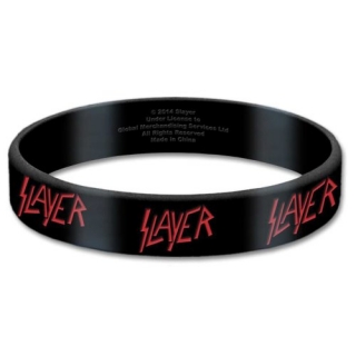 SLAYER - Logo - čierny gumený náramok