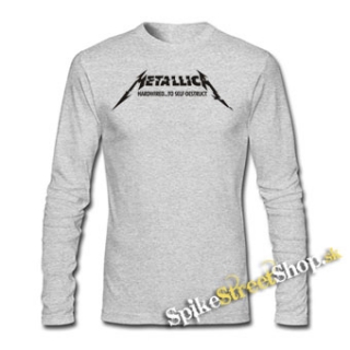 METALLICA - Hardwired To Self Destruct - šedé pánske tričko s dlhými rukávmi