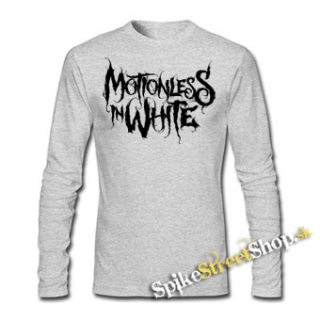 MOTIONLESS IN WHITE - Logo - šedé pánske tričko s dlhými rukávmi