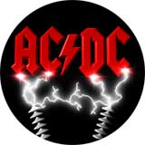 AC/DC - Lightning logo - odznak