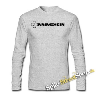 RAMMSTEIN - Logo - šedé pánske tričko s dlhými rukávmi