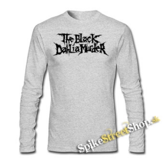 THE BLACK DAHLIA MURDER - Logo - šedé pánske tričko s dlhými rukávmi