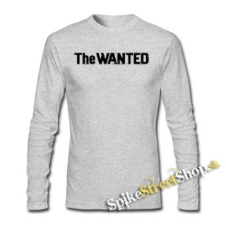 THE WANTED - Logo - šedé pánske tričko s dlhými rukávmi