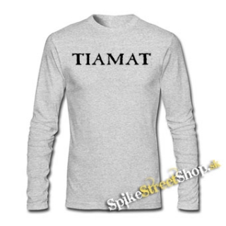 TIAMAT - Logo Wildhoney - šedé pánske tričko s dlhými rukávmi